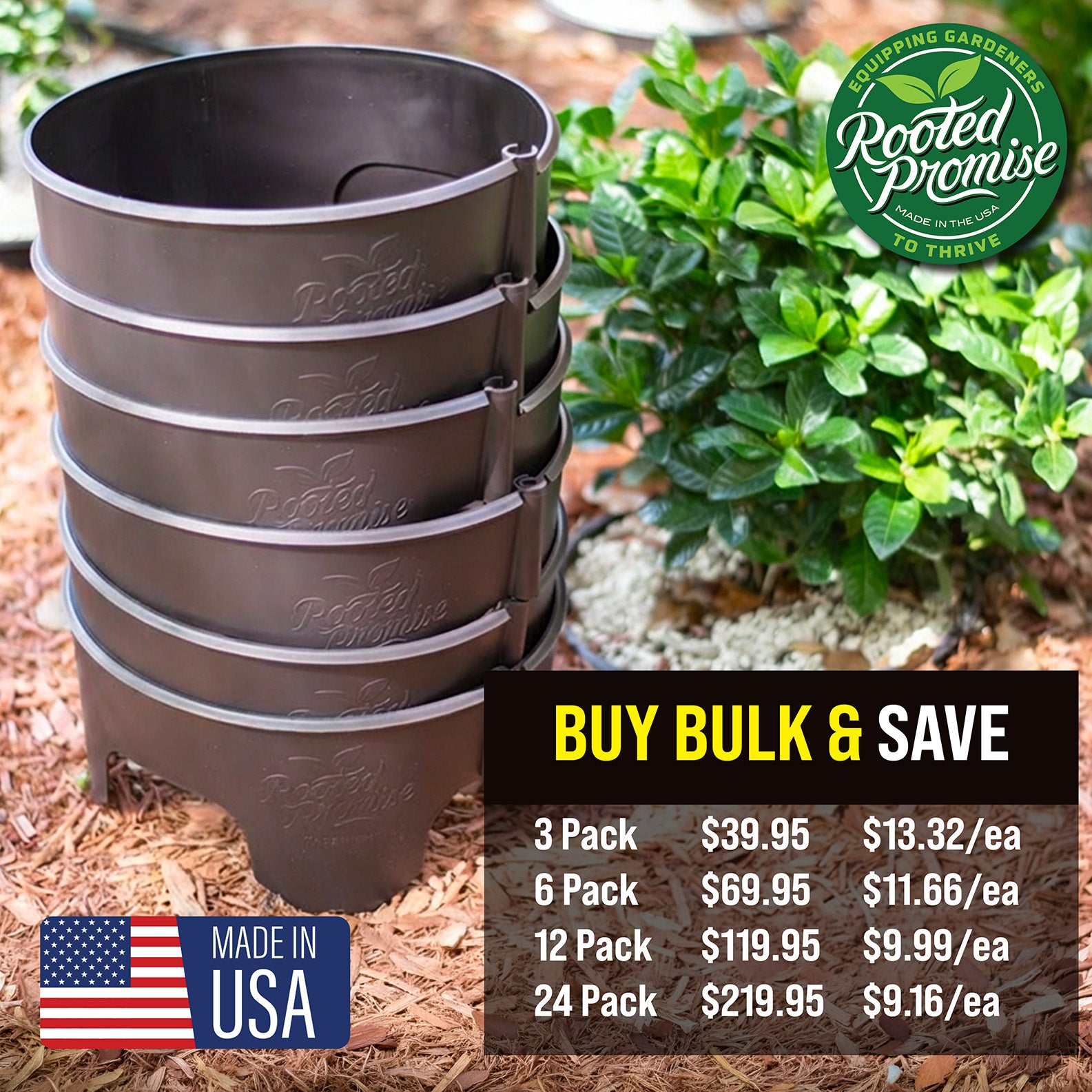 12 inch Wrap Around Planting Grow Ring