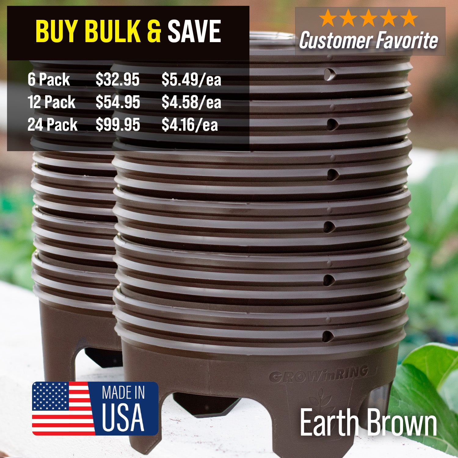 7 inch Solid Grow Ring