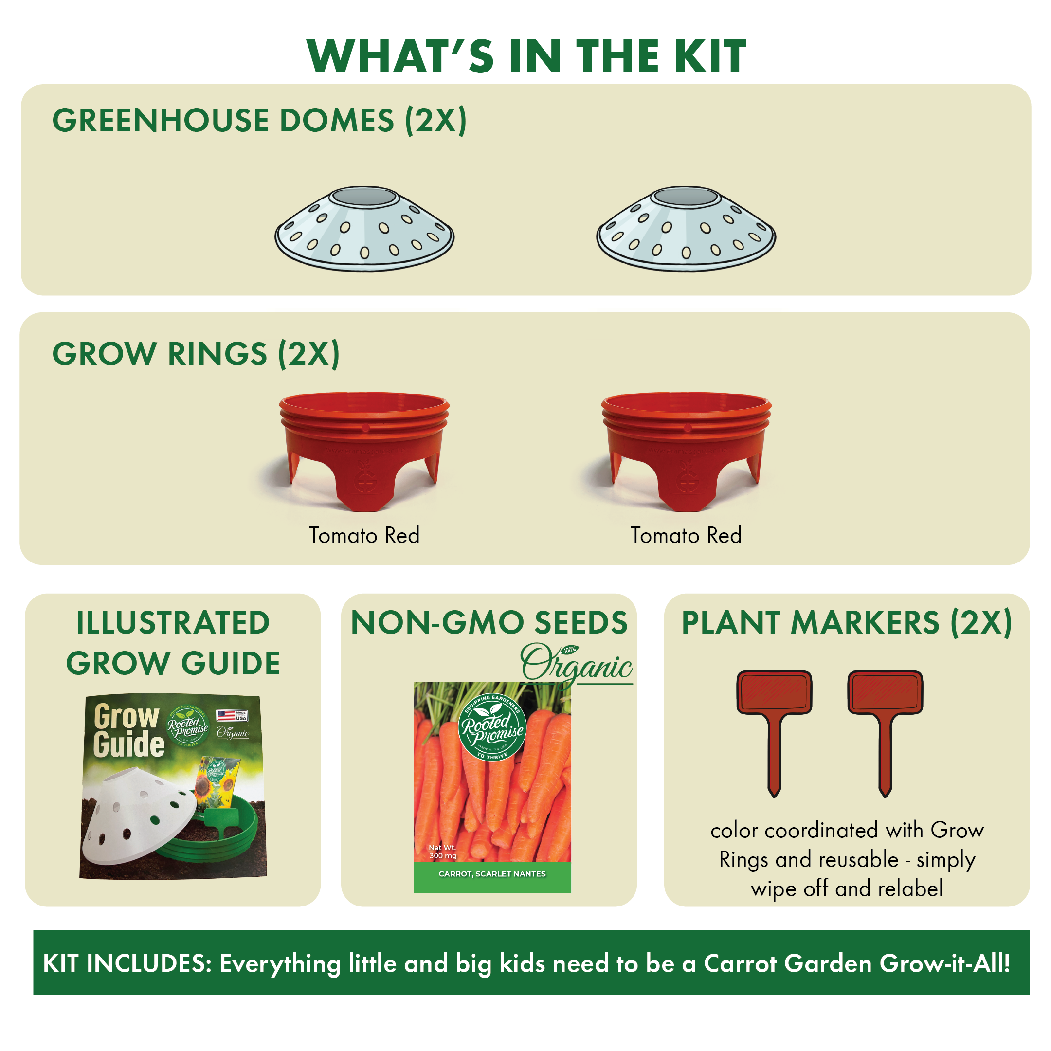Kids Outdoor Carrot Garden Kit