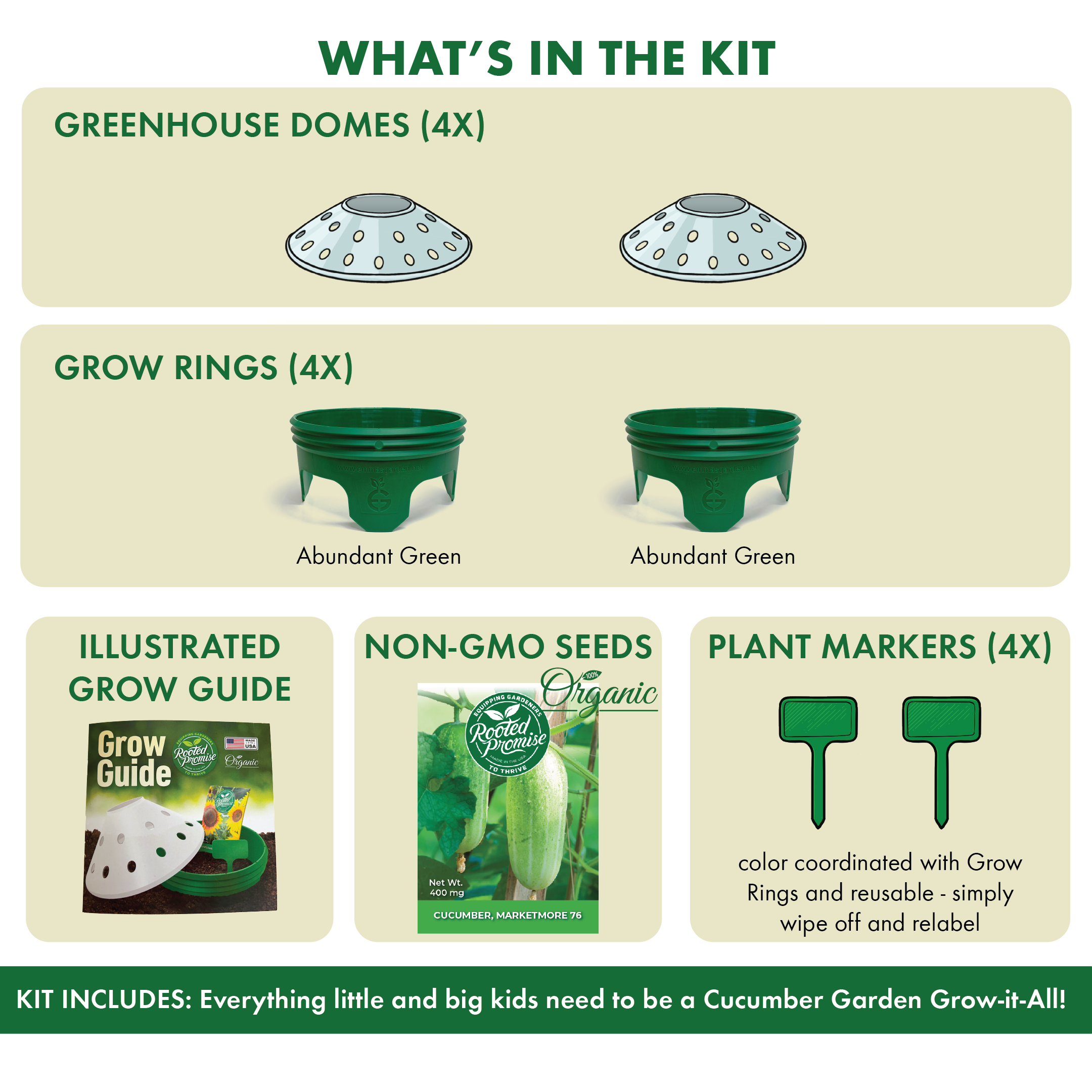 Kids Outdoor Cucumber Garden Kit