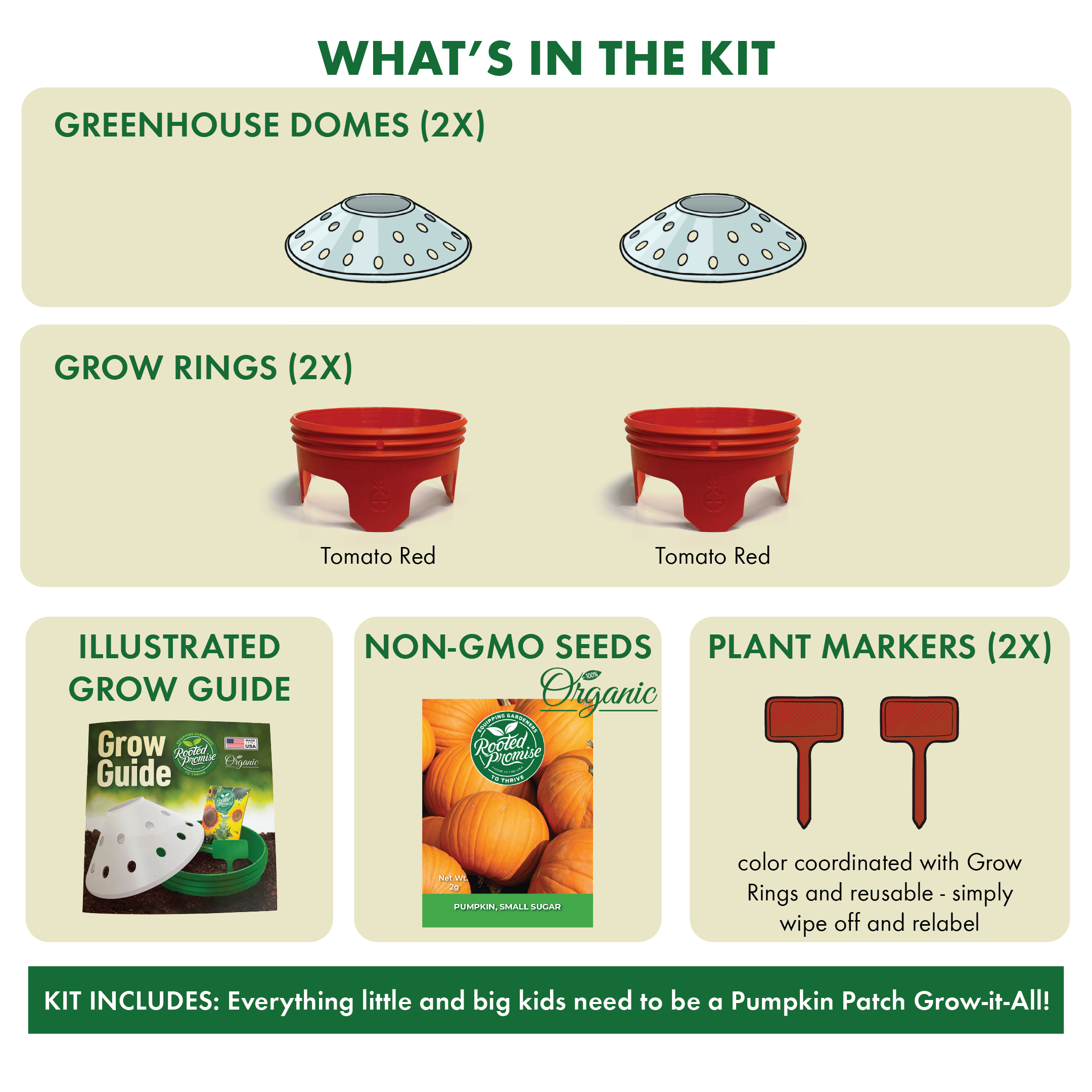 Kids Outdoor Pumpkin Garden Kit