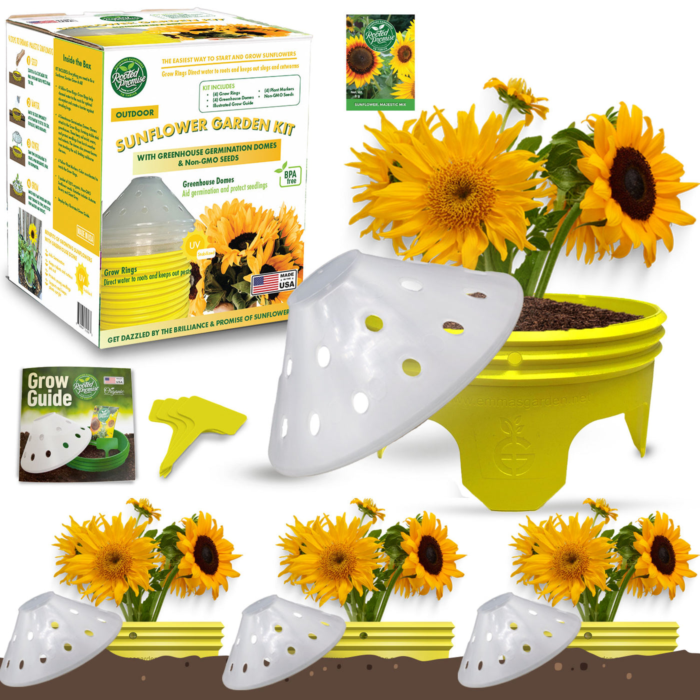 keeping sunflower seeds for planting Sunflower Garden Kit – Rooted Promise