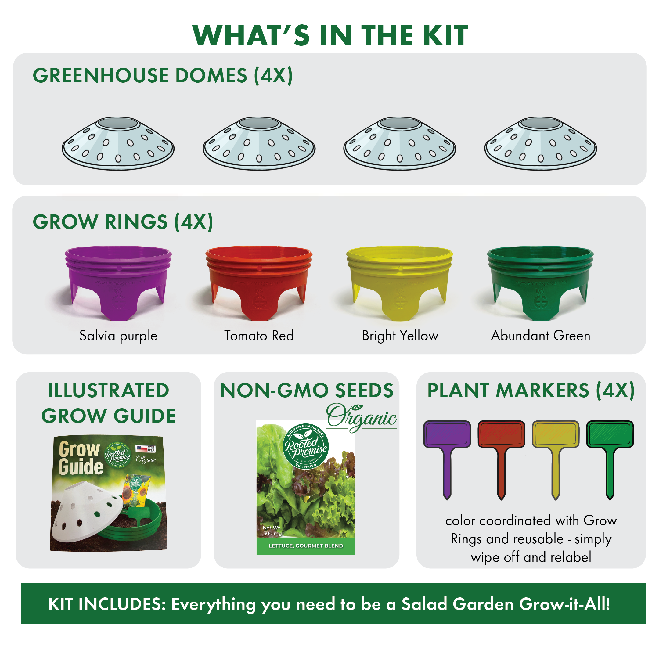 Gourmet Salad Garden Kit