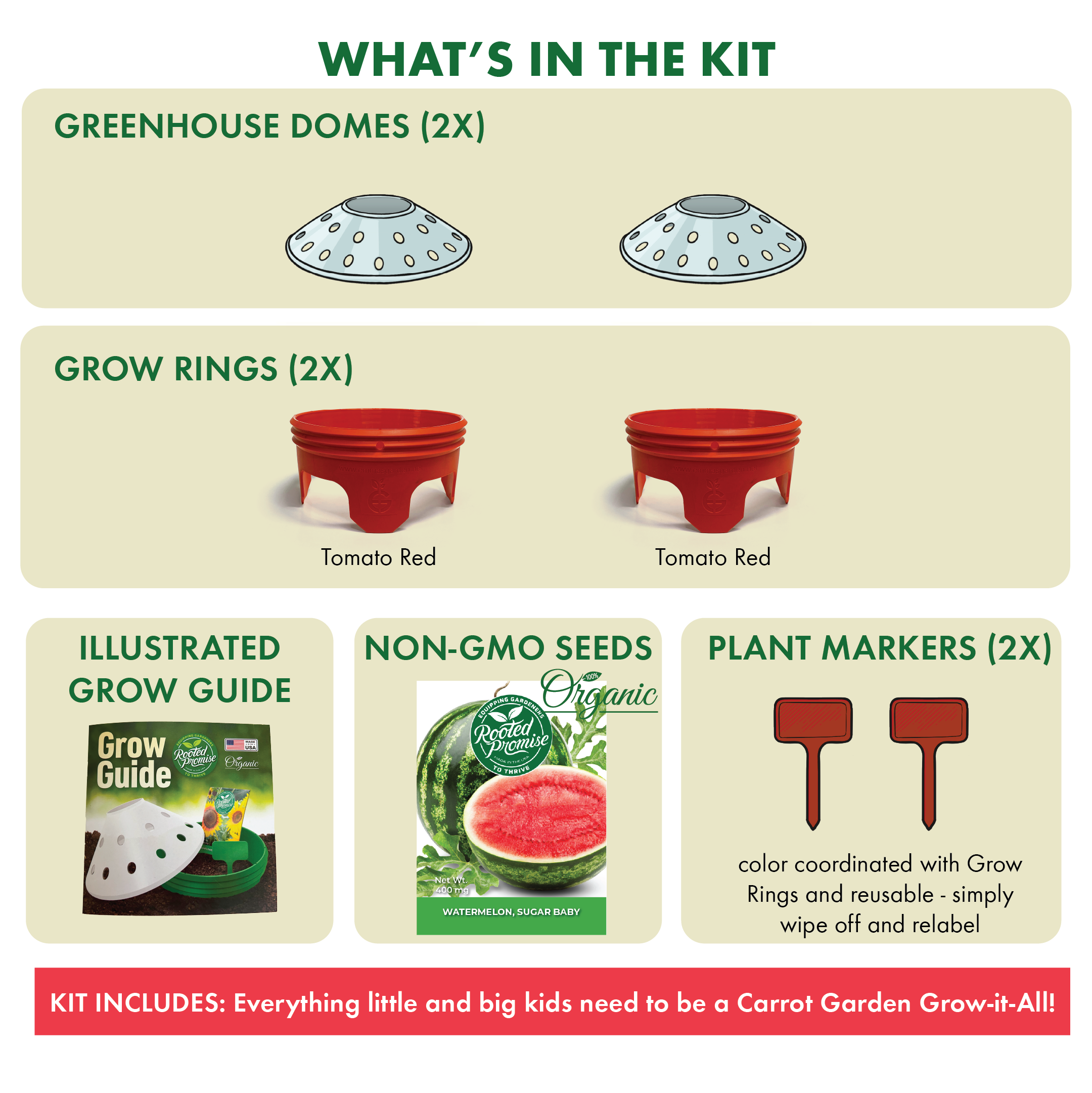 Kids Outdoor Watermelon Garden Kit