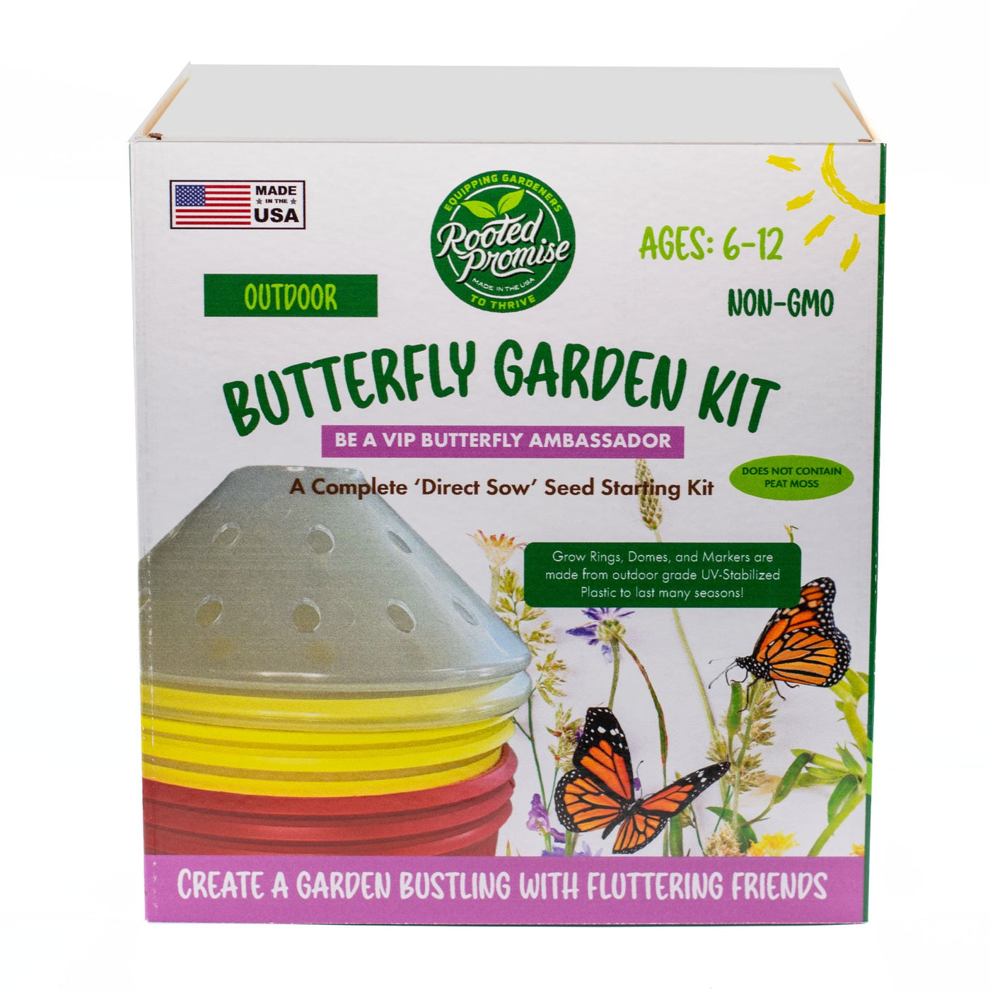 butterfly garden seed kit Kids Outdoor Butterfly Garden Kit – Rooted Promise