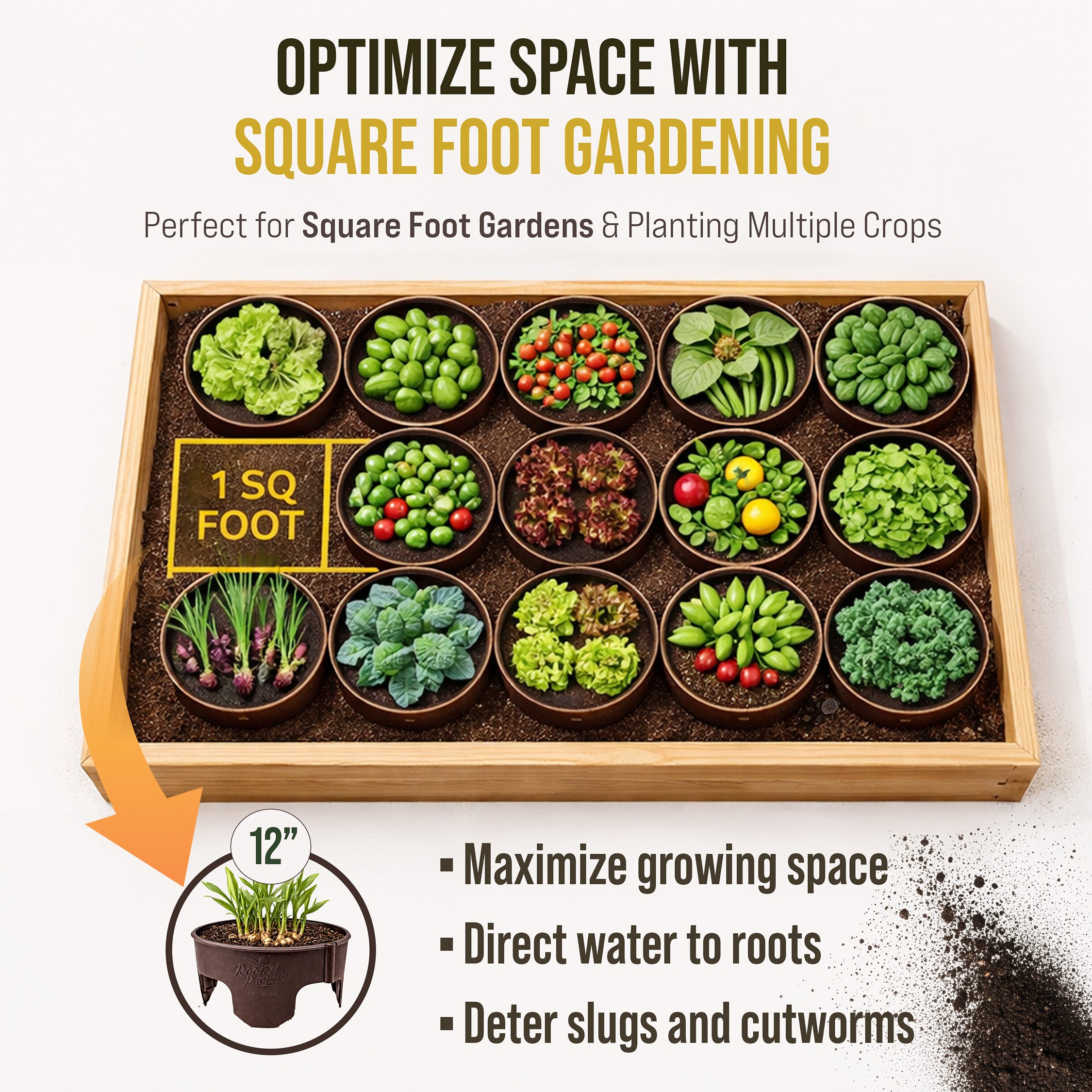 12 inch Wrap Around Planting Grow Ring