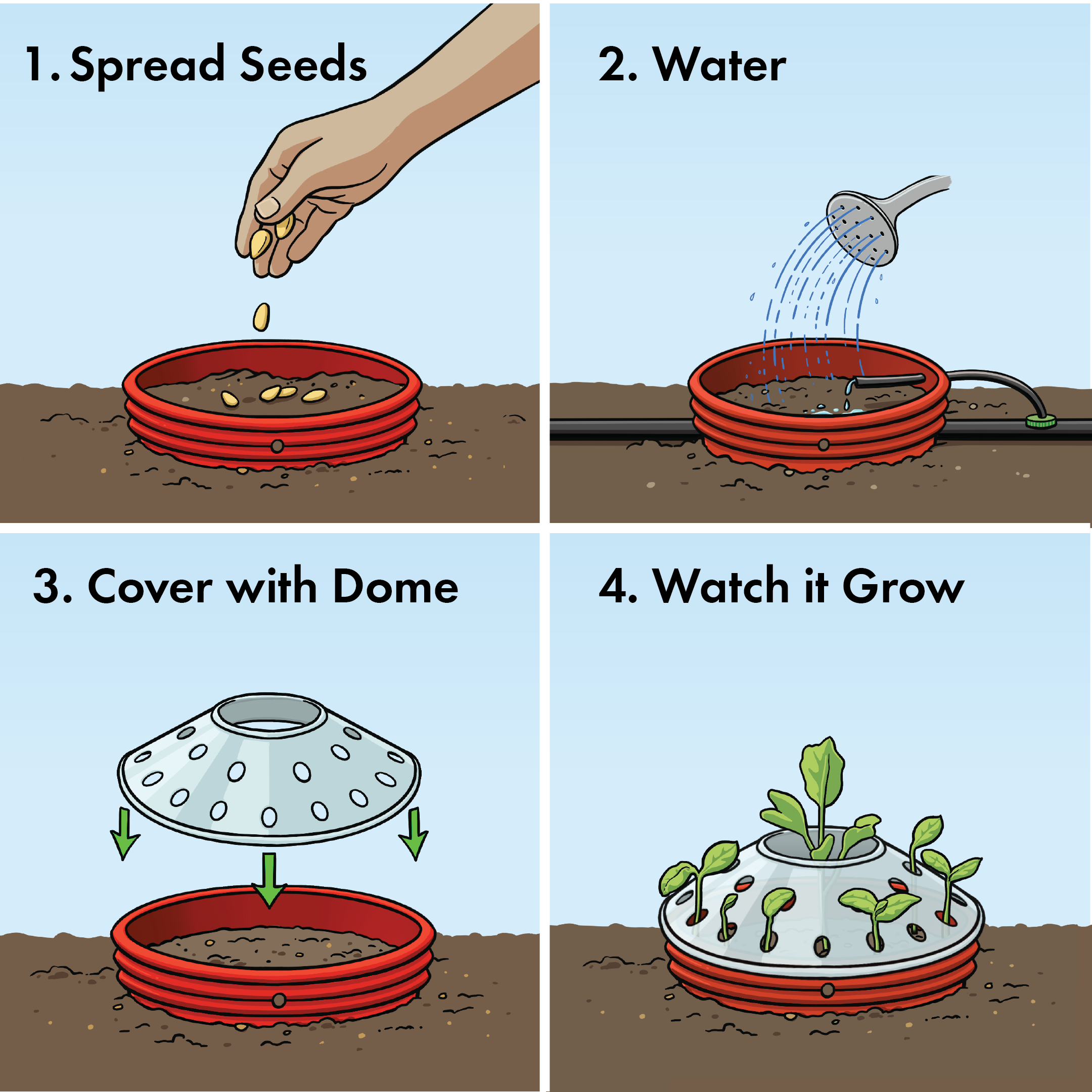 Kids Outdoor Watermelon Garden Kit